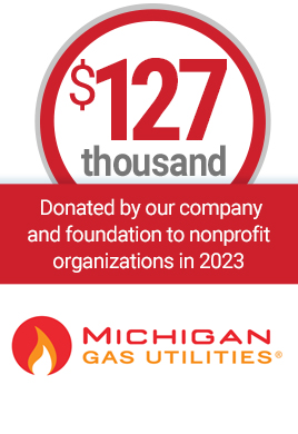 $127 thousand donated by our foundation to nonprofit organizations in 2023. Michigan Gas Utilities